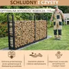 Stojak na drewno opałowe na zewnątrz metalowy 223 x 25 x Podgląd zdjęcia produktu 3