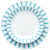 Split tyrkysové pruhy 12dílný jídelní servis porcelánový Náhled obrázku produktu 3