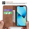 Étui en cuirPolyuréthanerétro pour iPhone 13 Étui design Voir les images du produit 7