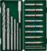 A set of drill bits and screwdriver bits in a green case. Produktbild-Vorschau
