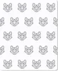 MuchoWow® Mauspad Mousepad Fuchs - Muster - Formen 30x40 cm Produktbild-Vorschau 1