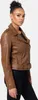 Tazzio Damen Lederjacke F508 (Cognac, XL) Produktbild-Vorschau 5
