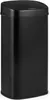A black, rectangular sensor trash can with a black lid. Podgląd zdjęcia produktu