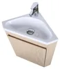 Meuble lave-mains LISA d'angle suspendu avec vasque résine Voir les images du produit 6