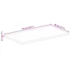 Stolní deska 110 x 80 x 2,5 cm obdélníková mangovníkové Náhled obrázku produktu 9