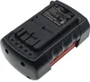 A black and red battery pack for a power tool, shown from a diagonal angle. Náhled obrázku produktu
