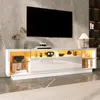 Merax TV-Schrank mit Hochglanztüren, Hochglanz TV-Lowboard Produktbild-Vorschau 3
