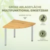 bremermann Bambus-Eckregal mit Edelstahl, ca. 25 x 20 x 25 Produktbild-Vorschau 4
