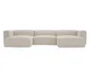 FURMEB24 Ecksofa LILI U-Form mit Ottomane, HR-Schaum, Produktbild-Vorschau 2