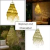 Pendelleuchte Bayamo | Boho Hängelampe aus Doumpalmenblatt Produktbild-Vorschau 6