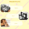 PawHut: cuccia per cani con balcone, casetta rialzata per Anteprima dell’immagine prodotto 5