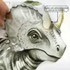 2er Set Dinosaurier Wandsticker – Selbstklebende Deko für Produktbild-Vorschau 5