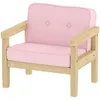 AIYAPLAY kinderfauteuil, bekleed kinderbankje met houten Productafbeelding-voorbeeld 1