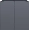 vidaXL Pflanzgefäß Anthrazit 80x80x80 cm Stahl Produktbild-Vorschau 4