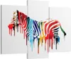 Bild auf Leinwand - Leinwandbild - Zebra Detail digital Produktbild-Vorschau 1