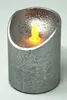 Anna's Collection Stumpfe Kerze - LED - silber - 10 cm Produktbild-Vorschau 4