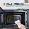20L 700W Mini mikrovlnná rúra čierna/strieborná Ovládanie Náhľad obrázku produktu 4