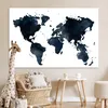 MuchoWow® Poster Weltkarte - Abstrakt - Blau 180x120 cm - Produktbild-Vorschau 7