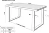 Esstisch Baumkante Holz-Optik Wildeiche 140 x 80 U-Gestell Produktbild-Vorschau 8