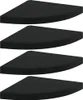 vidaXL Eck-Schweberegale 4 Stk. Schwarz 35x35x3,8 cm MDF Produktbild-Vorschau 1