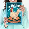 Frische Eier von glücklichen Hühnern Metallschild XL in Produktbild-Vorschau 3