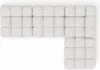 Canapé d'angle forme en L modulaire, tissu bouclé Abriamo, Voir les images du produit 3