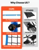 Rebounder de football VEVOR 178 x 117 cm, filet de rebond Voir les images du produit 6