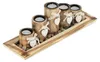 Relaxdays Set theelichthouders met dienblad en steentjes, Productafbeelding-voorbeeld 1