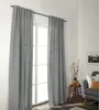 2er Pack Vorhangschal 135 x 254 cm beige und grau, Produktbild-Vorschau 2