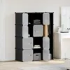 vidaXL Modularer Schrank mit 9 Fächern 109x36,5x143cm Produktbild-Vorschau 2