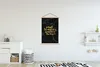 MuchoWow® Textilposter Zitat - Leben - Gold - Marmor Produktbild-Vorschau 2