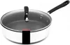 A studio shot of a Tefal Jamie Oliver frying pan with a glass lid. Produktbild-Vorschau