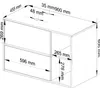 Hängender Waschbeckenunterschrank VAMI Craft Eiche 90 cm 2 Produktbild-Vorschau 3