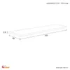 Arbeitsplatte - 210 x 60 x 2,8 cm - Beige melliert – Namu Produktbild-Vorschau 3