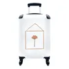 MuchoWow® Koffer Handgepäck Trolley Rollkoffer Kleine Produktbild-Vorschau 1