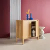 sweeek - Sideboard Holzdekor 2 Türen 80 cm - Natur Produktbild-Vorschau 3