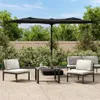 Doppelsonnenschirm Schwarz 316x240 cm , Markisen Design Produktbild-Vorschau 1