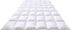 A white down comforter is laid out flat on a white background. Produktbild-Vorschau