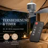 Přenosný stropní ventilátor s osvětlením, 12 000 mAh, Náhled obrázku produktu 5