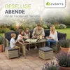 Juskys Polyrattan Lounge Manacor - Sofa, Tisch, Hocker & Produktbild-Vorschau 7