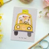 Mr. & Mrs. Panda Postkarte Taxifahrerin Herz - Grau Pastell Produktbild-Vorschau 2