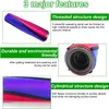 Collage of images and text describing the features of a vacuum cleaner brush head. Produktbild-Vorschau