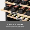 Szafka na wino Klarstein, 2 strefy, mała, 85 l, szklane Podgląd zdjęcia produktu 6