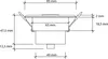 Technical drawing with dimensions of a motion sensor. Produktbild-Vorschau