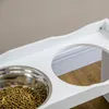 PawHut – zvýšená miska pro psy, nerezová miska, miska na Náhled obrázku produktu 7