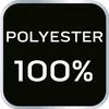 A black square with white text indicating "POLYESTER 100%". Produktbild-Vorschau