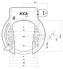 AXA Solid + Linq City 100 – Rahmenschloss-Set mit 100 cm Produktbild-Vorschau 5