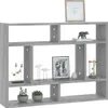 vidaXL Nástenná polica Grey Sonoma 75x16x55 cm Drevo Náhľad obrázku produktu 3