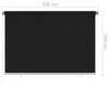 vidaXL Außenrollo 220x140 cm Schwarz Produktbild-Vorschau 5