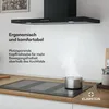 Klarstein Limelight Dunstabzugshaube - Edelstahl Wandhaube, Produktbild-Vorschau 3
